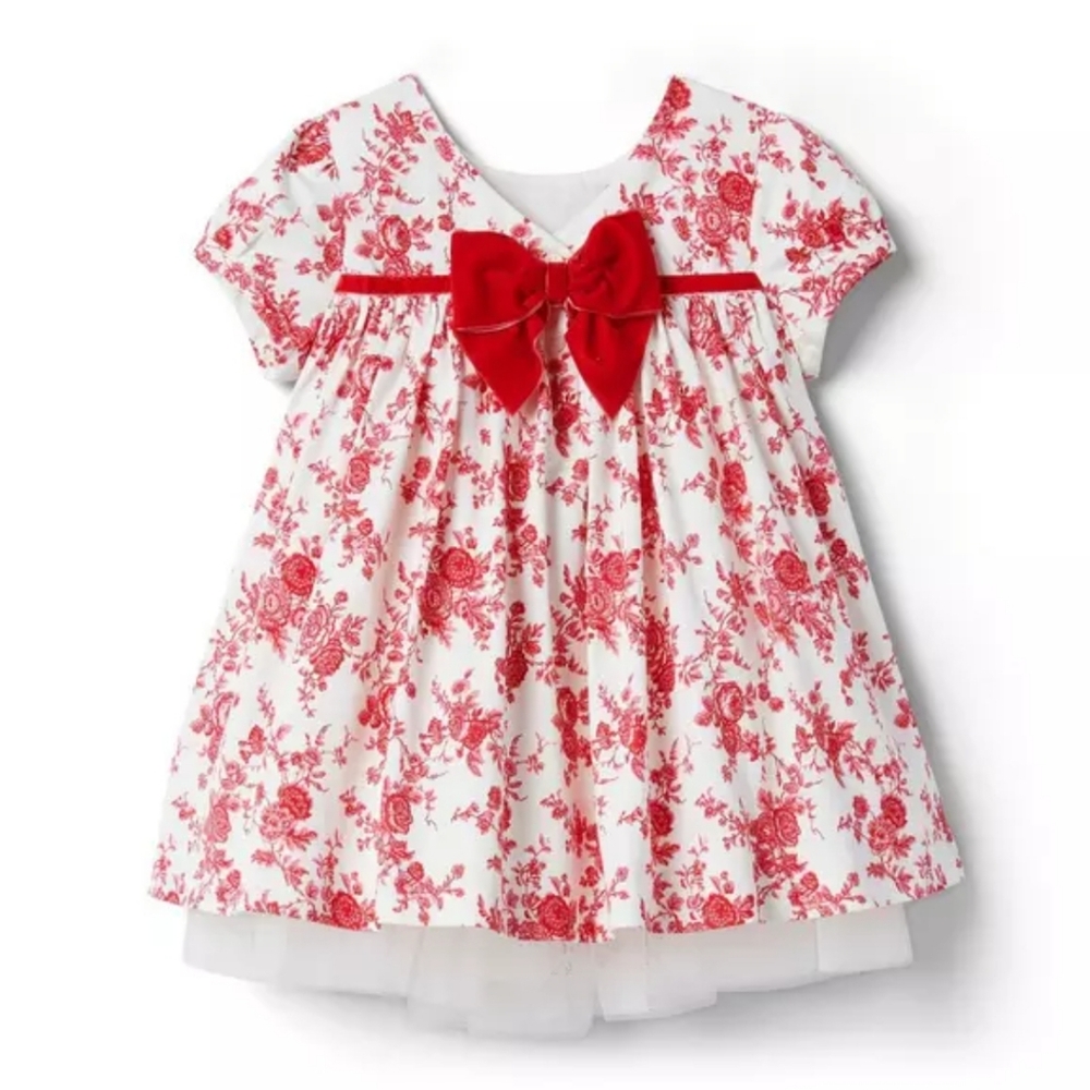 NWOT Janie and Jeack Bradbury Red Toile Dress